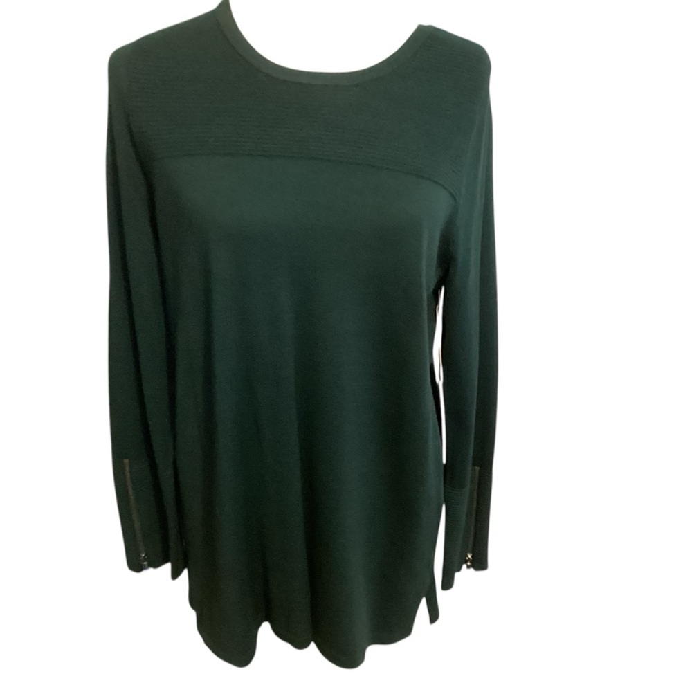 Chicos pullover sweater in emerald green size medium NWT